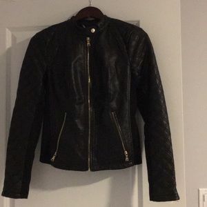EXPRESS Leather Jacket Size S/P
